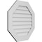 Ekena Millwork Octagonal Surface Mount PVC Gable Vent: Non-Functional, w/ 3-1/2"W x 1"P Standard Frame, 28"W x 28"H GVPOC28X2801SN - alternate 3